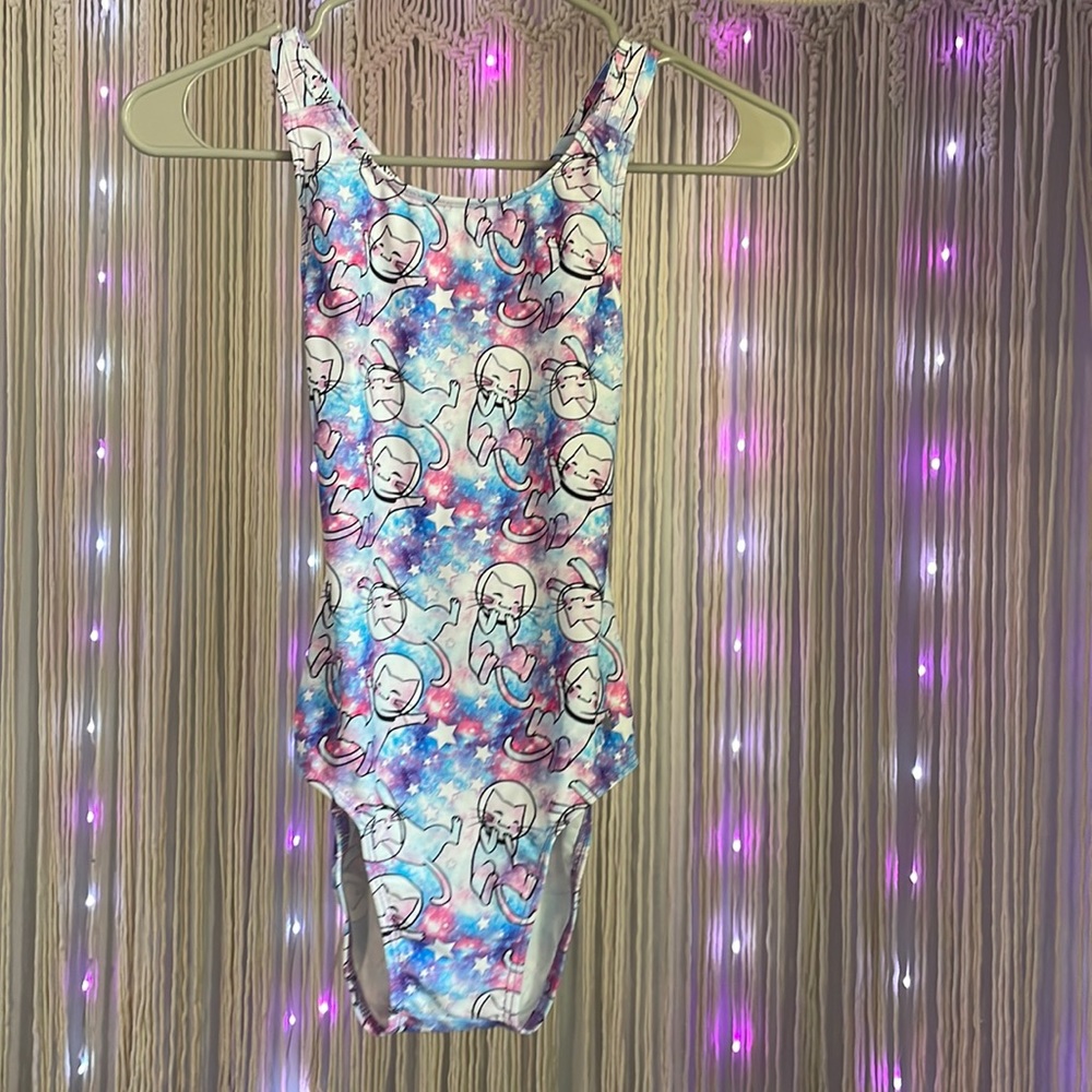 Destira space cat leotard